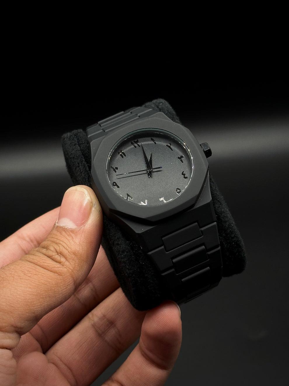Aura Arabic Watch Black