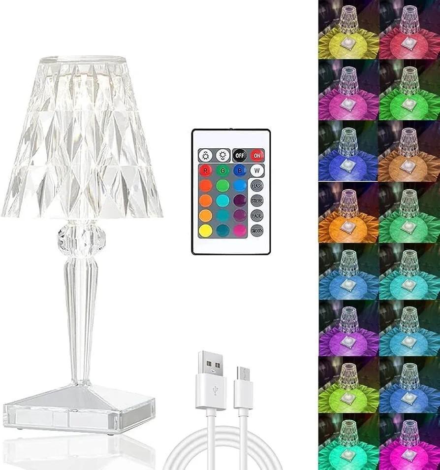 Multicolor Rechargeable Table Lamp & USB Powered