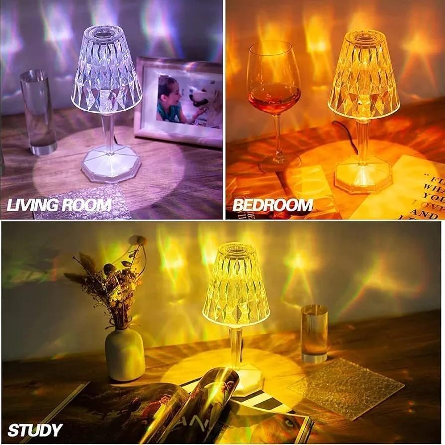 Multicolor Rechargeable Table Lamp & USB Powered